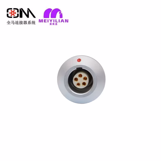 방수 패널 실장 0s/1s 시리즈 동축 3축 원형 자동 잠금 푸시 풀 커넥터